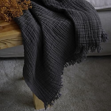 Peshtemania Premium Muslin Throw Blanket for All Seasons