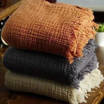 Peshtemania Premium Muslin Throw Blanket for All Seasons