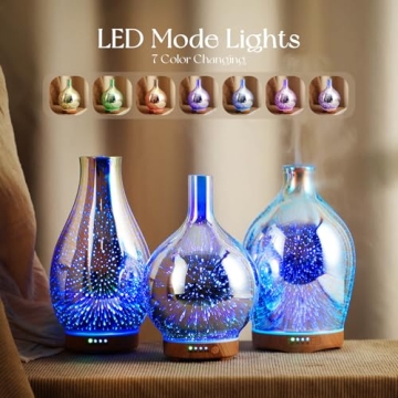 Porseme 100ml Essential Oil Diffuser with 3D LED Light