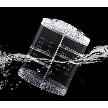 Lumcrissy Rotating Makeup Organizer 360-Degree Rotating Adjustable Multi-Function Acrylic Cosmetic Storage