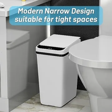 Procade 2Pack Motion Sensor Trash Cans Slim Touchless Design