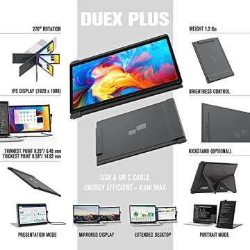 Mobile Pixels Duex Plus Portable Monitor for Laptops
