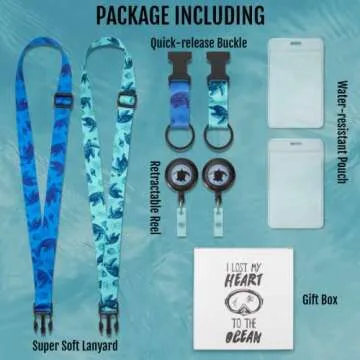 MNGARISTA Cruise Lanyards, Adjustable Lanyard with Retractable Reel, Waterproof ID Badge Holder for All Cruises Ships Key Cards, 2pack