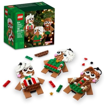 LEGO Gingerbread Ornaments Building Toy - Festive Holiday Fun for Kids
