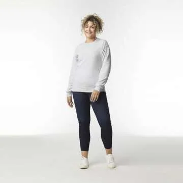 Gildan Adult Fleece Crewneck Sweatshirt, Style G18000, Multipack, Ash Grey (1-Pack), Medium