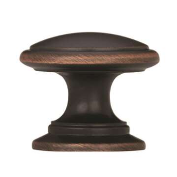 Amerock Ravino Oil Rubbed Bronze Cabinet Knob 1-1/4 inch