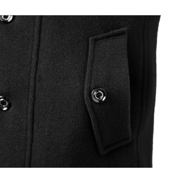 APTRO Men's Wool Pea Coat - Stylish Winter Jacket