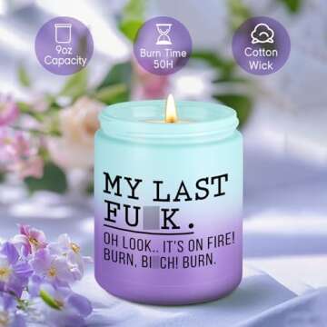 Fairy's Gift Candles, Cool Presents, Funny Relaxation Gifts for Women Men Coworker Friend Boss - Cool Birthday Fun Presents for Her Mom - Valentines Day, Office, Relaxing Gifts for Women Nerd Cousin