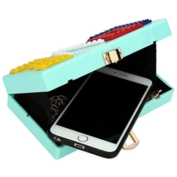 Love Acrylic Clutch, Acrylic Box Evening Clutch Bag Purse Handbag for Women Wedding Party Cocktail Handbag (Pink)