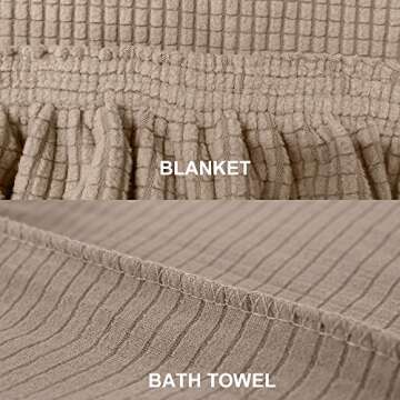 NORTHERN BROTHERS Dining Room Chair Covers Set of 6, Removable Washable Chair Covers for Dining Chairs Stretch Parson Chair Slipcover, Khaki