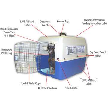 GT Deluxe Pet Travel Kit - Airline Approved for Comfort