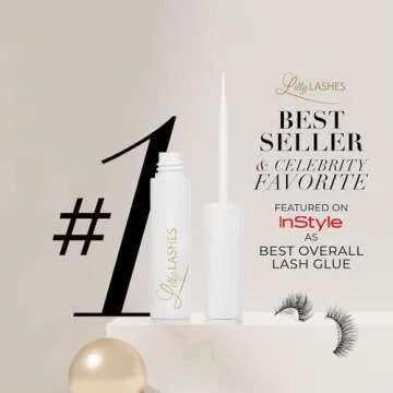 Lilly Lashes Clear Eyelash Glue for Secure and Easy Application