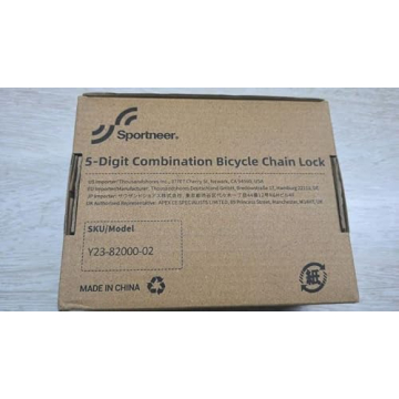 Sportneer Bike Chain Lock 5-Digit Keyless Security