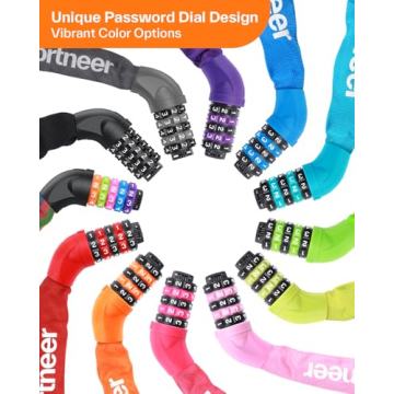 Sportneer Bike Chain Lock 5-Digit Keyless Security