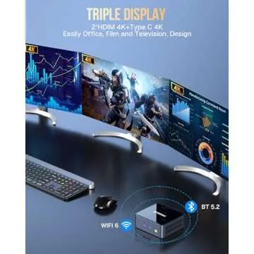 Compact High-Performance GMKtec Mini PC Core i7-1195G7