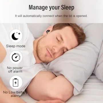 DUSONLAP Sleep Earbuds for Side Sleepers with 47H Playtime