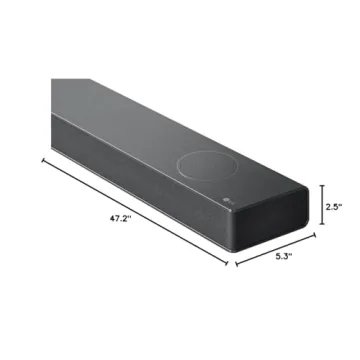 LG S90QY 5.1.3 Channel Sound Bar with Dolby Atmos & Wireless Subwoofer