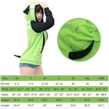 C-ZOFEK Cosplay Hoodie Jacket for St. Patrick's Day Fun