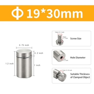 Stainless Steel Sign Standoff Screws for Sleek Signage