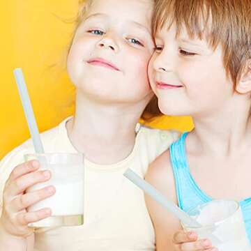 Reusable Silicone Straws Set of 6, Straight Bubble Tea straw Flexible, Snap Straw-Openable Design Easy to Clean and Dishwasher Safe, Eco-Friendly (Gray)