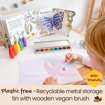 Honeysticks Non-Toxic Watercolor Paint Set for Kids