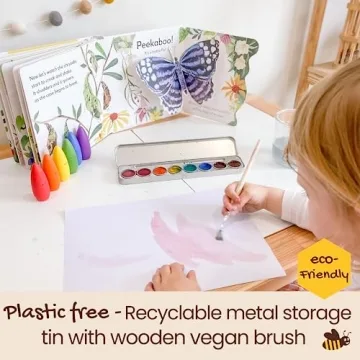 Honeysticks Non-Toxic Watercolor Paint Set for Kids