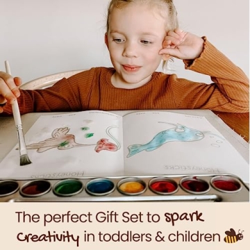 Honeysticks Non-Toxic Watercolor Paint Set for Kids