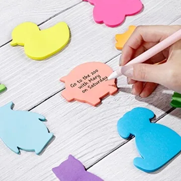 Cute Animal Sticky Notes 9 Color Bright Memo Pads