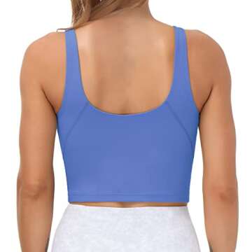 Women’s Longline Sports Bra for Yoga & Gym Workouts