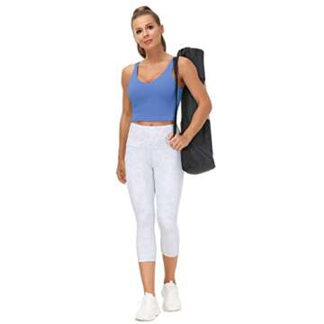 Women’s Longline Sports Bra for Yoga & Gym Workouts