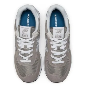 Comfortable New Balance 574 Core Sneakers in Grey/White