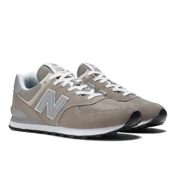 Comfortable New Balance 574 Core Sneakers in Grey/White