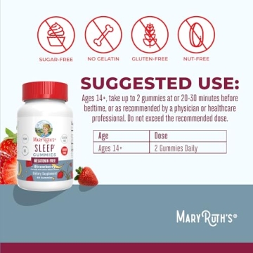 MaryRuth's Sleep Gummies | Vegan Sleep Aid | No Melatonin