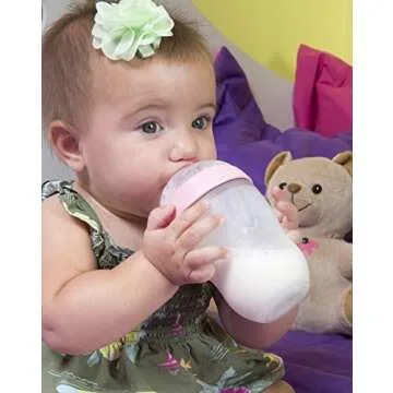 Comotomo Natural Feel 8oz. Bottle, 4 Pack - Pink