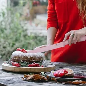 Chic Pink Kitchen Knife Set - OasisUSA Stainless Steel