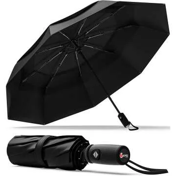 Compact Windproof Travel Umbrella for Men & Women