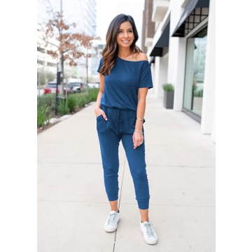 Stylish PRETTYGARDEN Women's Off Shoulder Jumpsuit