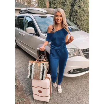 Stylish PRETTYGARDEN Women's Off Shoulder Jumpsuit