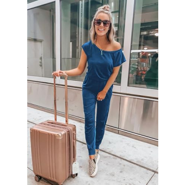 Stylish PRETTYGARDEN Women's Off Shoulder Jumpsuit