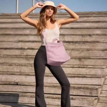 Large 26L Pink Hobo Crossbody Bag for Women