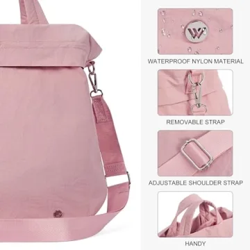 Large 26L Pink Hobo Crossbody Bag for Women
