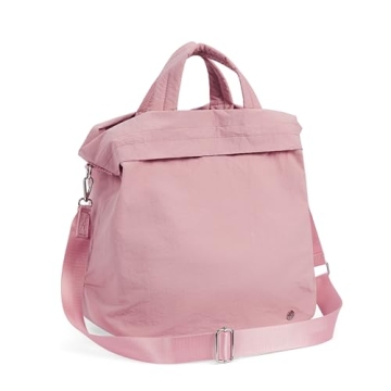 Large 26L Pink Hobo Crossbody Bag for Women