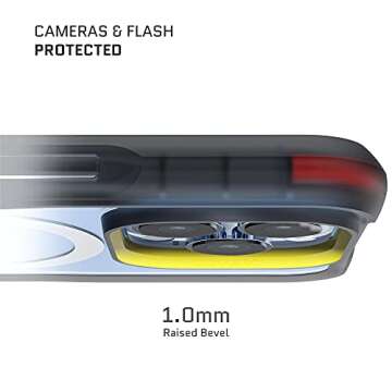 Ghostek COVERT Clear Apple 13 Pro Max Case with MagSafe and Anti-Yellowing Protection Slim Phone Covers Supports Mag Safe Accessories Designed for 2021 iPhone 13 Max Pro (6.7 inch) (Midnight Graphite)