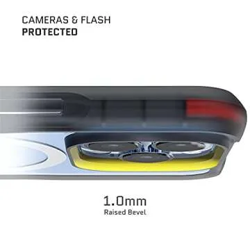 Ghostek COVERT Clear Apple 13 Pro Max Case with MagSafe and Anti-Yellowing Protection Slim Phone Covers Supports Mag Safe Accessories Designed for 2021 iPhone 13 Max Pro (6.7 inch) (Midnight Graphite)