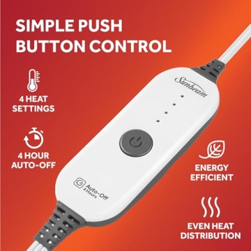 Sunbeam Heated Throw with Dual Controls in Night Fog Color