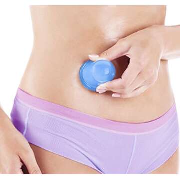 Anti Cellulite Cup for Cellulite Blaster Massage - Silicone Fascia Vacuum Suction Cupping for Muscle, Nerve, Joint Pain Relief