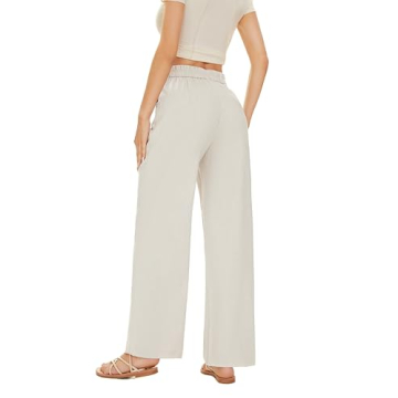Shop KICZOY Women's Elegant Wide Leg High Waist Pants