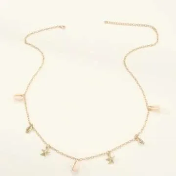 Stylish Sea Shell Starfish Waist Chain Belt for Women