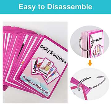 Lilias Daily Routines Flash Cards for Toddler Learning