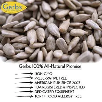 Lightly Salted Sunflower Seed Kernels by Gerbs - 2 LBS